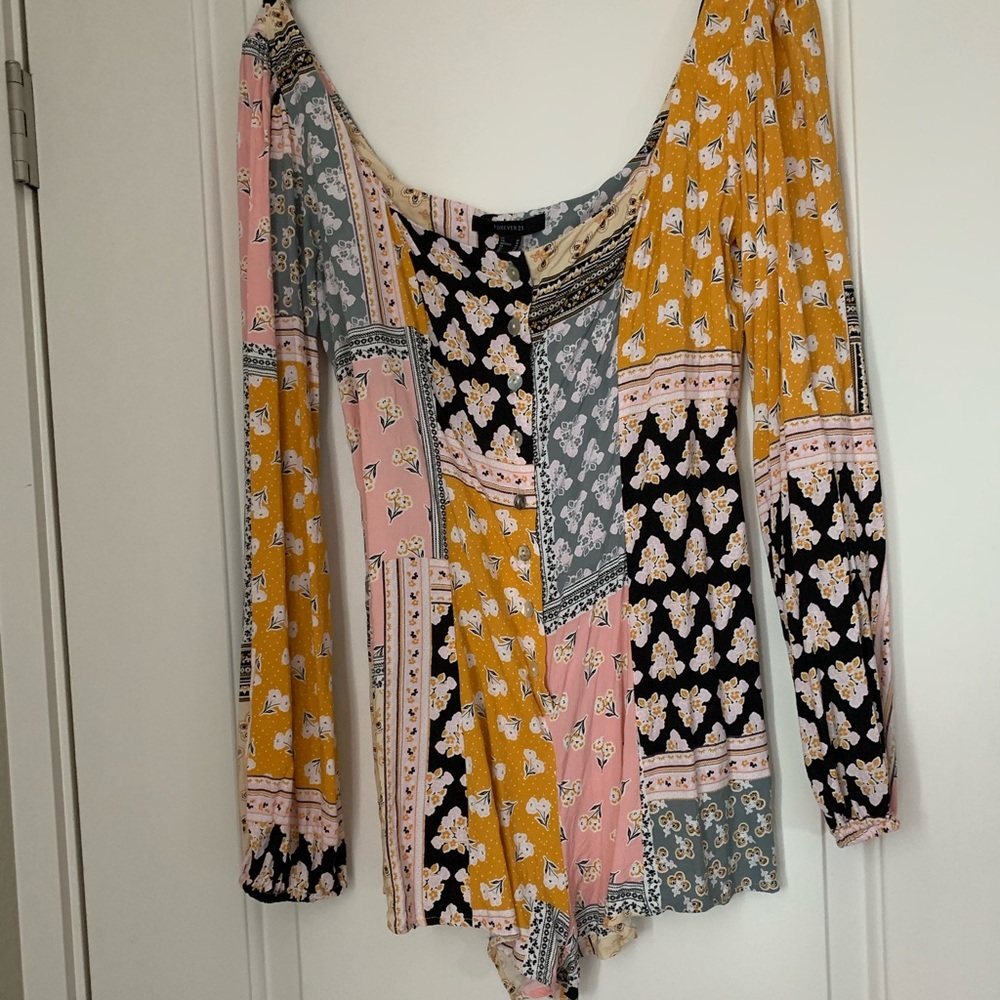 Forever21 printed romper